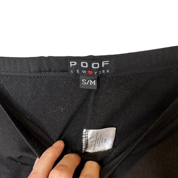 Express and Poof Leggings 2 pair Black Soft Fleece Stretch Black Small - Picture 10 of 16